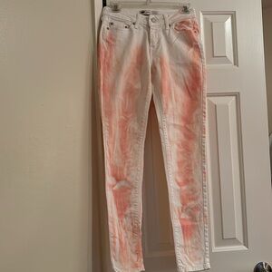 Levi’s Pink Peach Tie Dye Legging Jeans